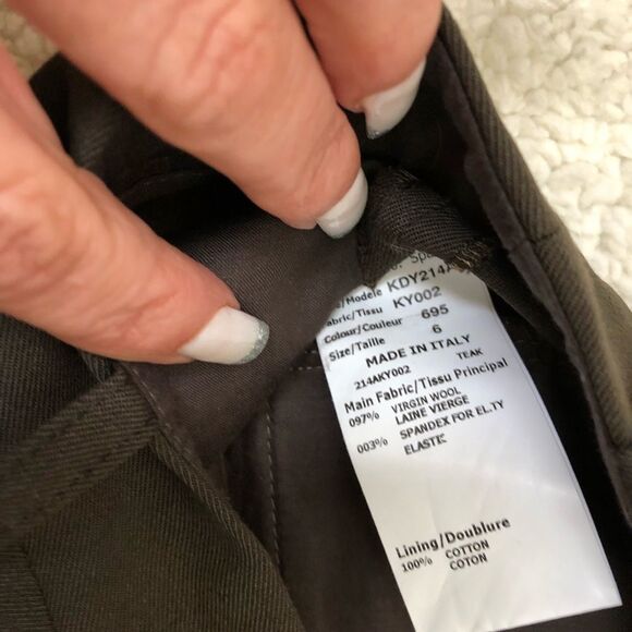 Michael Kors Collection wool made in Italy trousers pants Size 6 - Picture 3 of 9